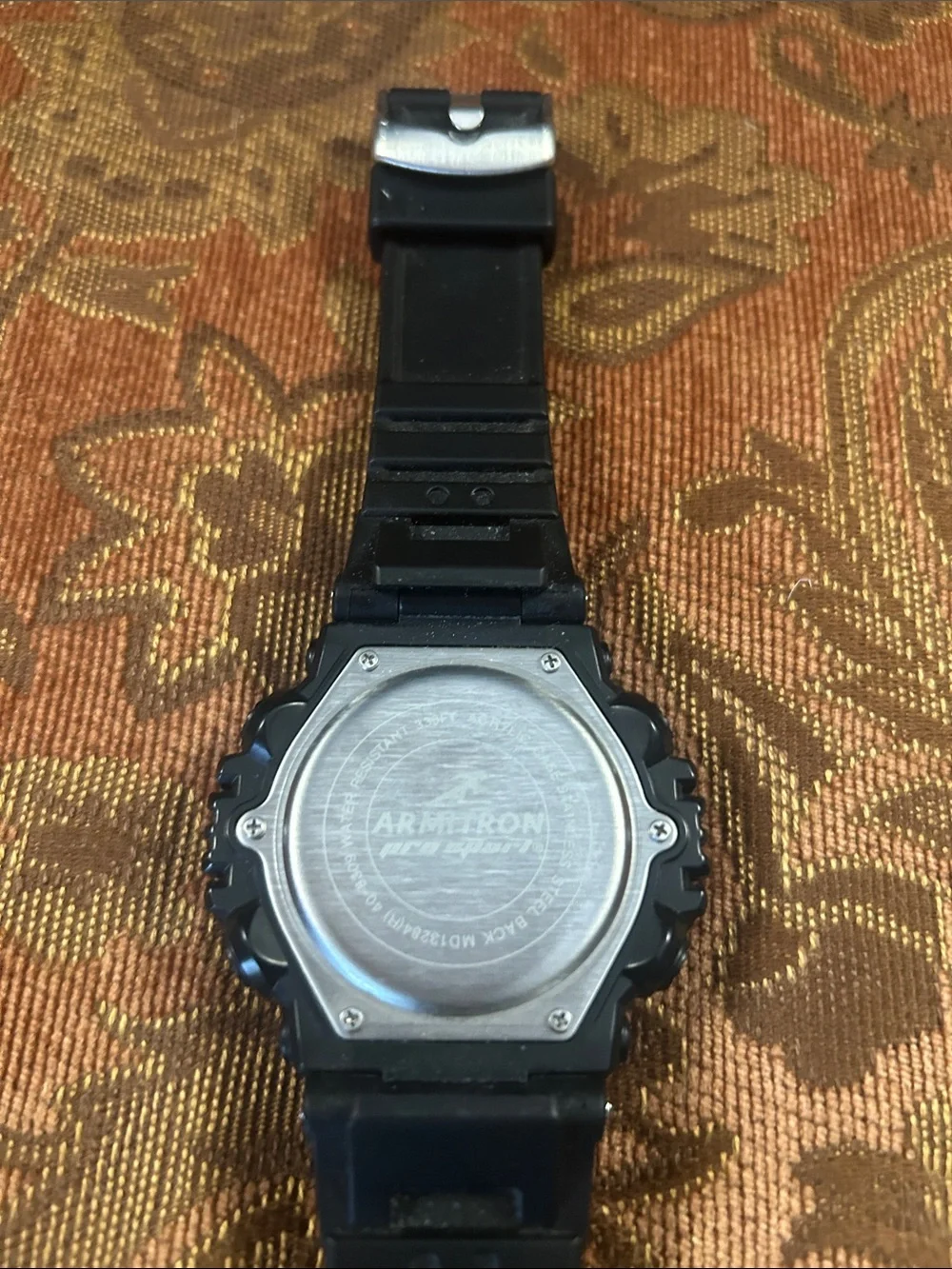 Armitron Black Digital Sport Watch with Black Resin Strap